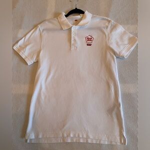 NWOT St. Pauli German Football White Polo Levi’s shirt. Size Unisex S.